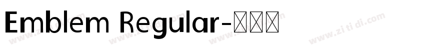 Emblem Regular字体转换